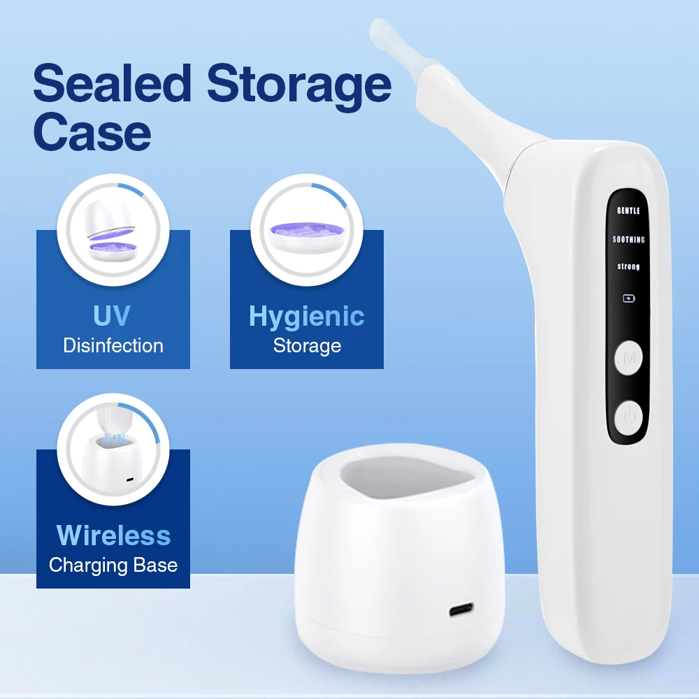 Electric Tonsil Stone Remover Kit with 3 Suction Modes UV Disinfection Oral Care Mouth Cleaning Tool for Tonsil Stones