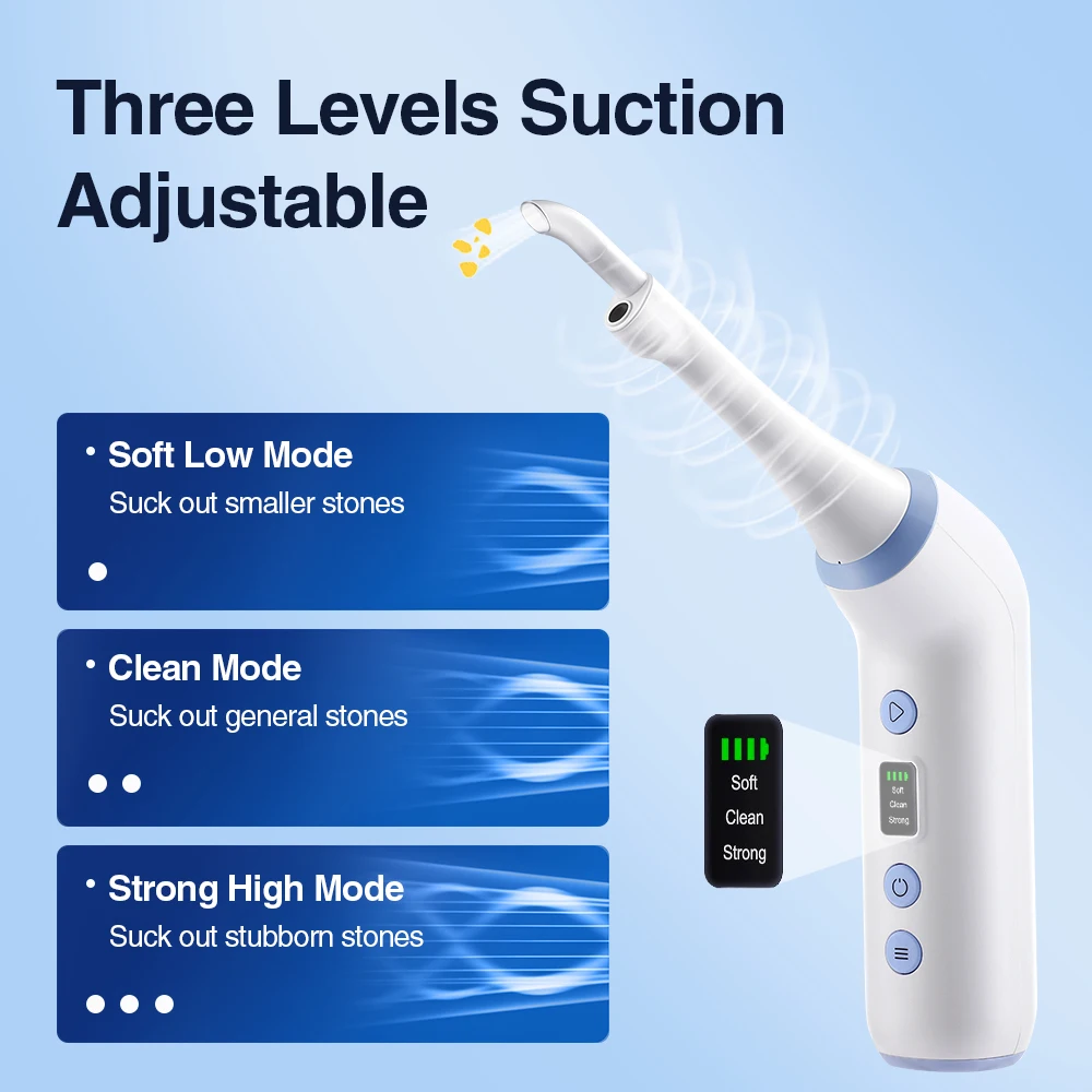 Electric Tonsil Stone Remover Kit with 3 Suction Modes UV Disinfection Oral Care Mouth Cleaning Tool for Tonsil Stones