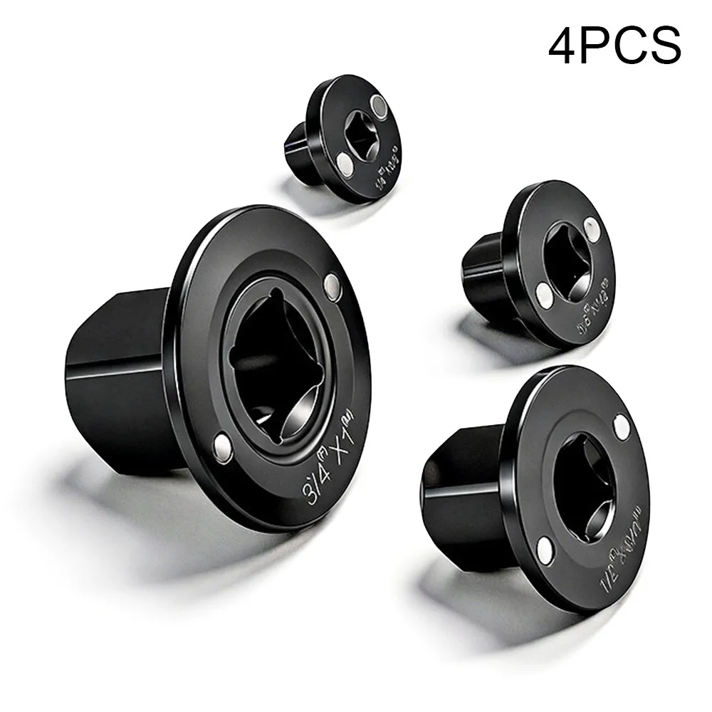 Low-Profile Impact Socket Adapter Set 3/4 to 1,1/2 to 3/4,3/8 to 1/2,1/4 to 3/8 Drive Ratchet Adapter 4 Pcs Socket Adapter Set