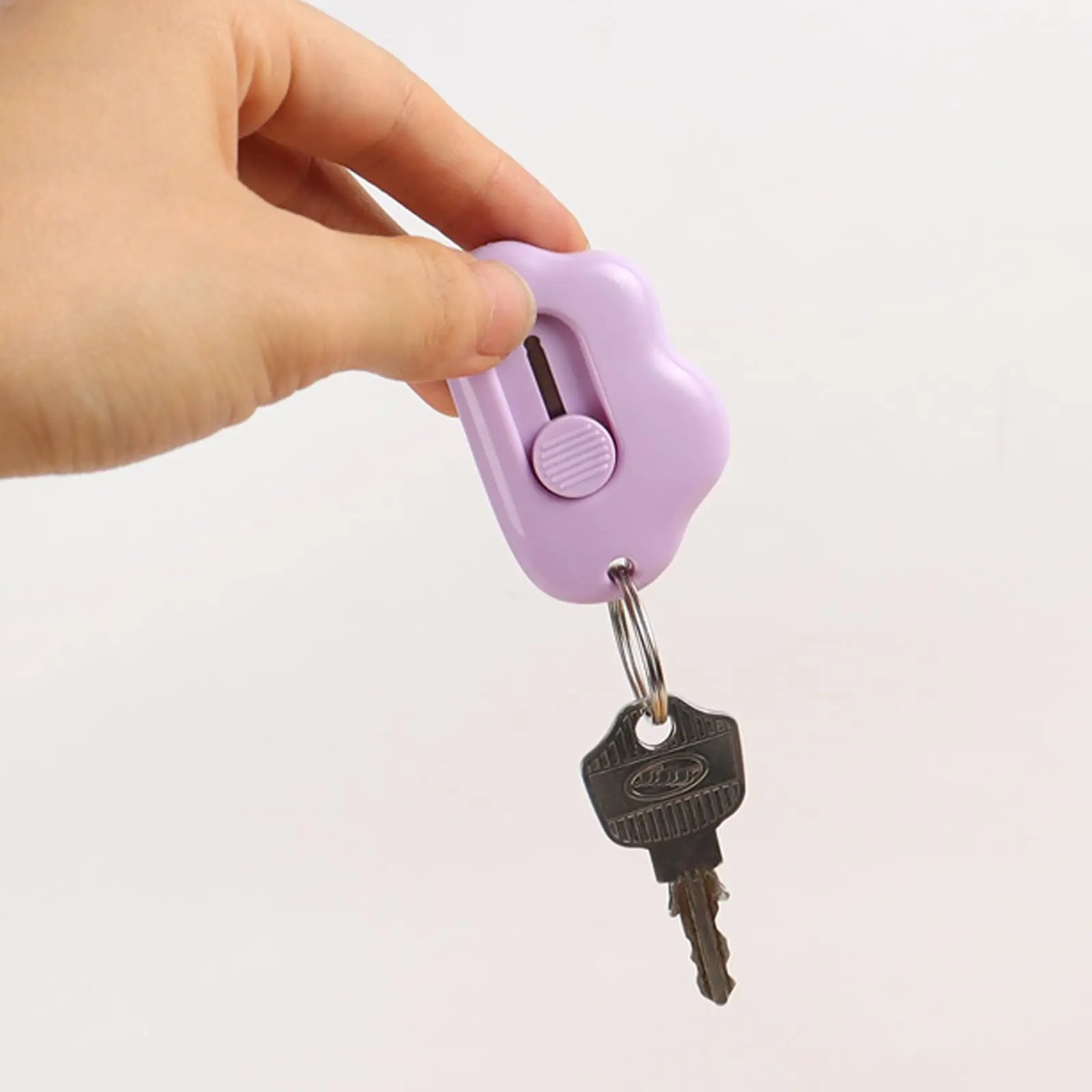 Retractable Mini Letter Opener Cutter, Cute Cloud Design Paper Knife for Envelope Package Box DIY, Keychain Tool for Kids