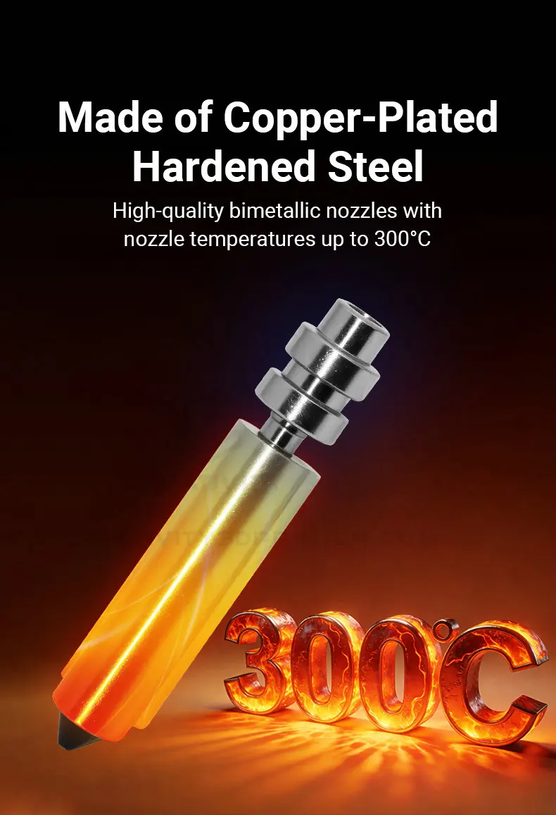 Kobra X Bimetallic Nozzle For Anycubic Hotend Print Head Assembly Kobra X Hotend Nozzles 3D Printer Accessories