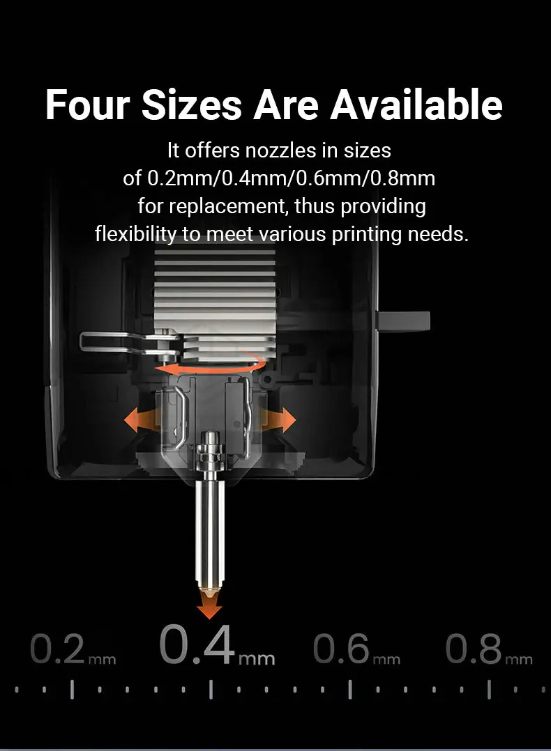 Kobra X Bimetallic Nozzle For Anycubic Hotend Print Head Assembly Kobra X Hotend Nozzles 3D Printer Accessories