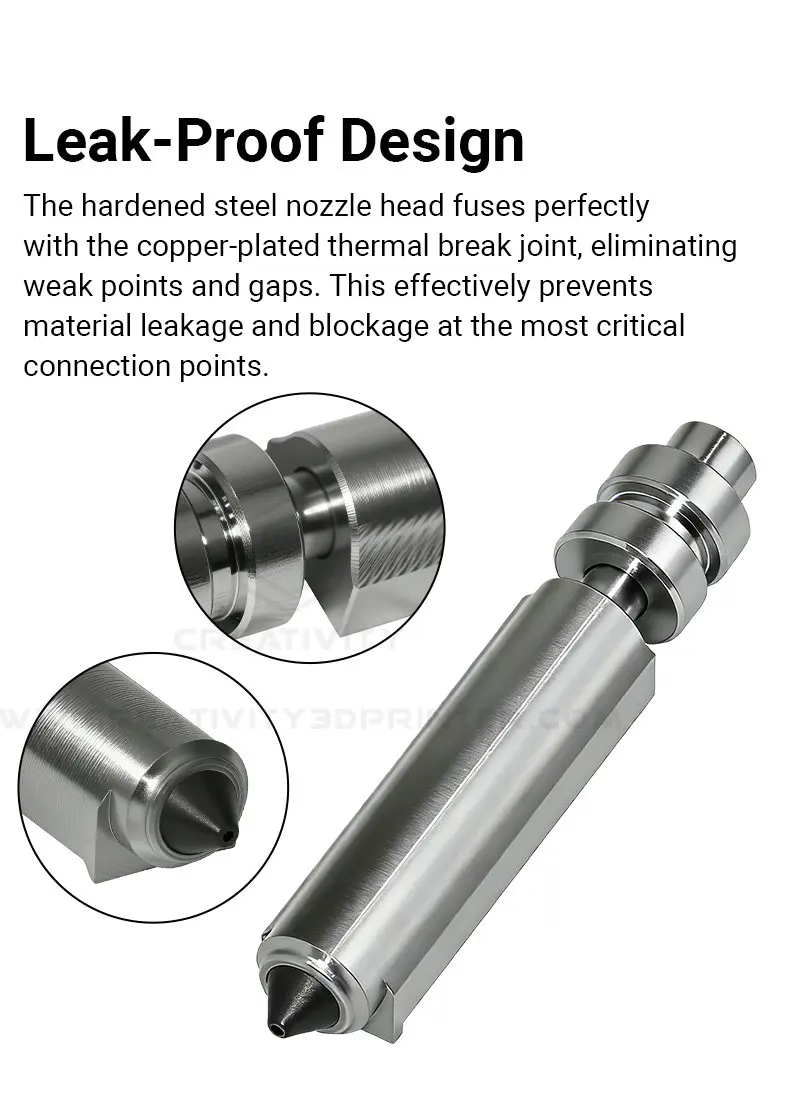 Kobra X Bimetallic Nozzle For Anycubic Hotend Print Head Assembly Kobra X Hotend Nozzles 3D Printer Accessories