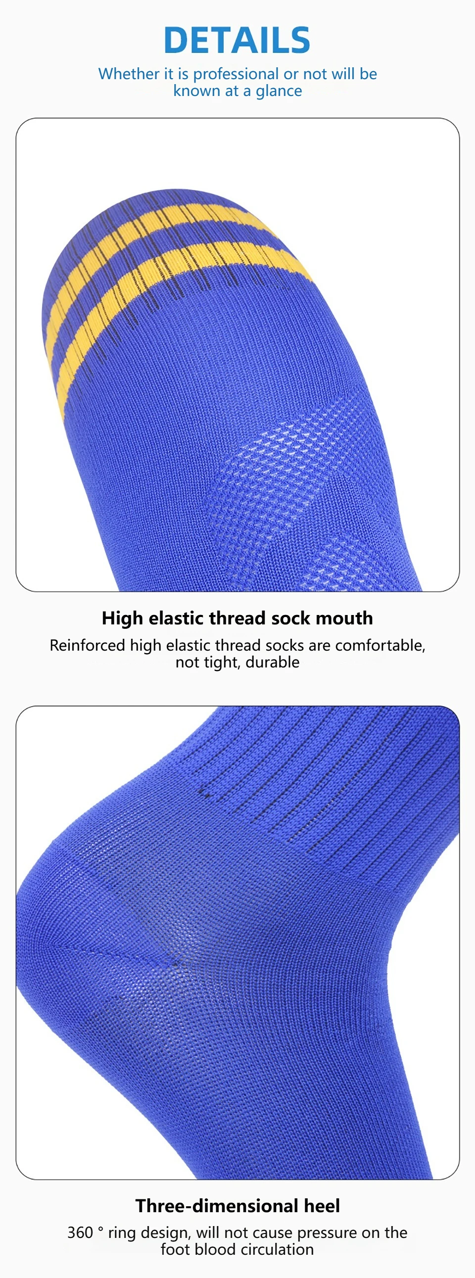 Loogdeel Football Socks Long Tube Knee Cotton Adults Children Legging Stockings Non-slip Soccer Baseball Running Sports Socks