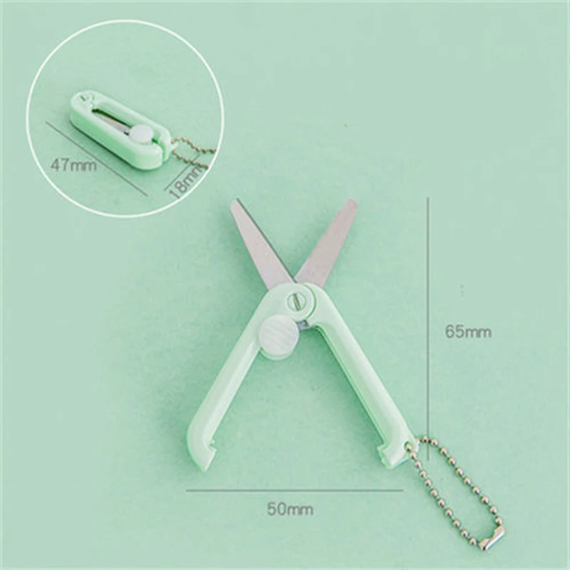 Mini Portable Portable Small Scissors Creative Paper-cutting Notebook Tool That Can Be Extended and Folded