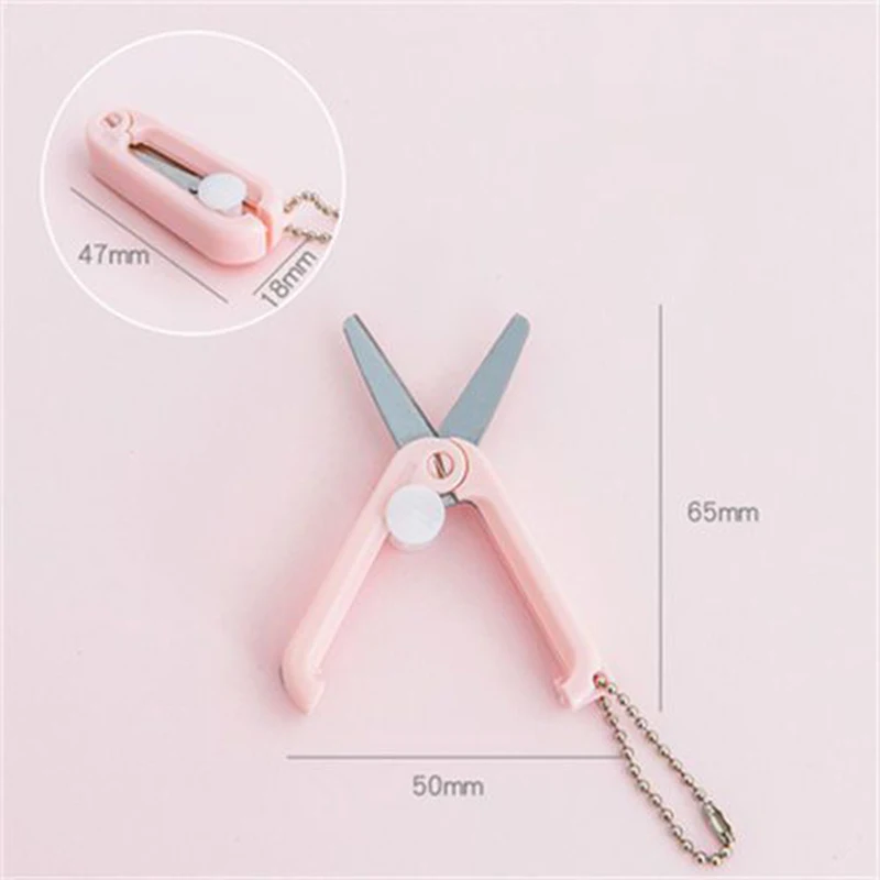 Mini Portable Portable Small Scissors Creative Paper-cutting Notebook Tool That Can Be Extended and Folded