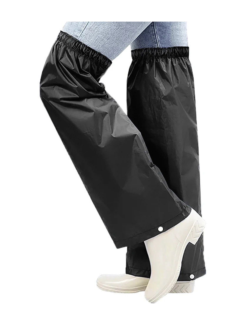 1 Pair Packable Rain Pants – Waterproof Outdoor Leg Cover Lightweight for Hiking Camping Travel Unisex