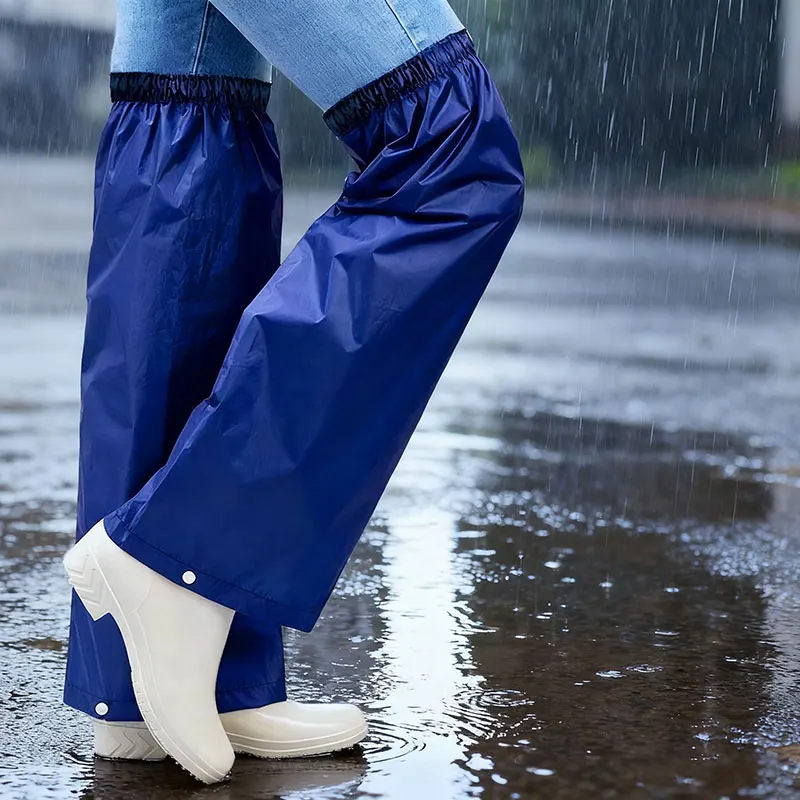 1 Pair Packable Rain Pants – Waterproof Outdoor Leg Cover Lightweight for Hiking Camping Travel Unisex