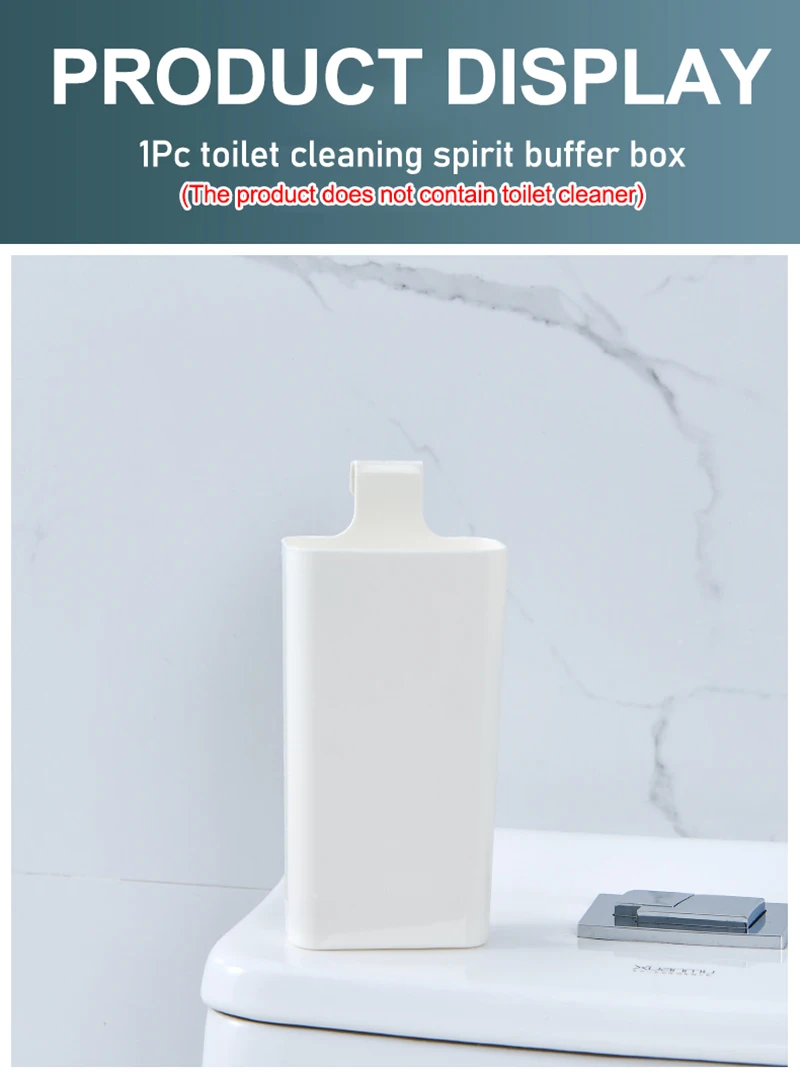 Toilet Solid Dispenser-Tank Replacement Part,Toilet Bowl Cleaner Buffer Box,Hanging Slow-Release Dispenser,Extends Cleaning Time