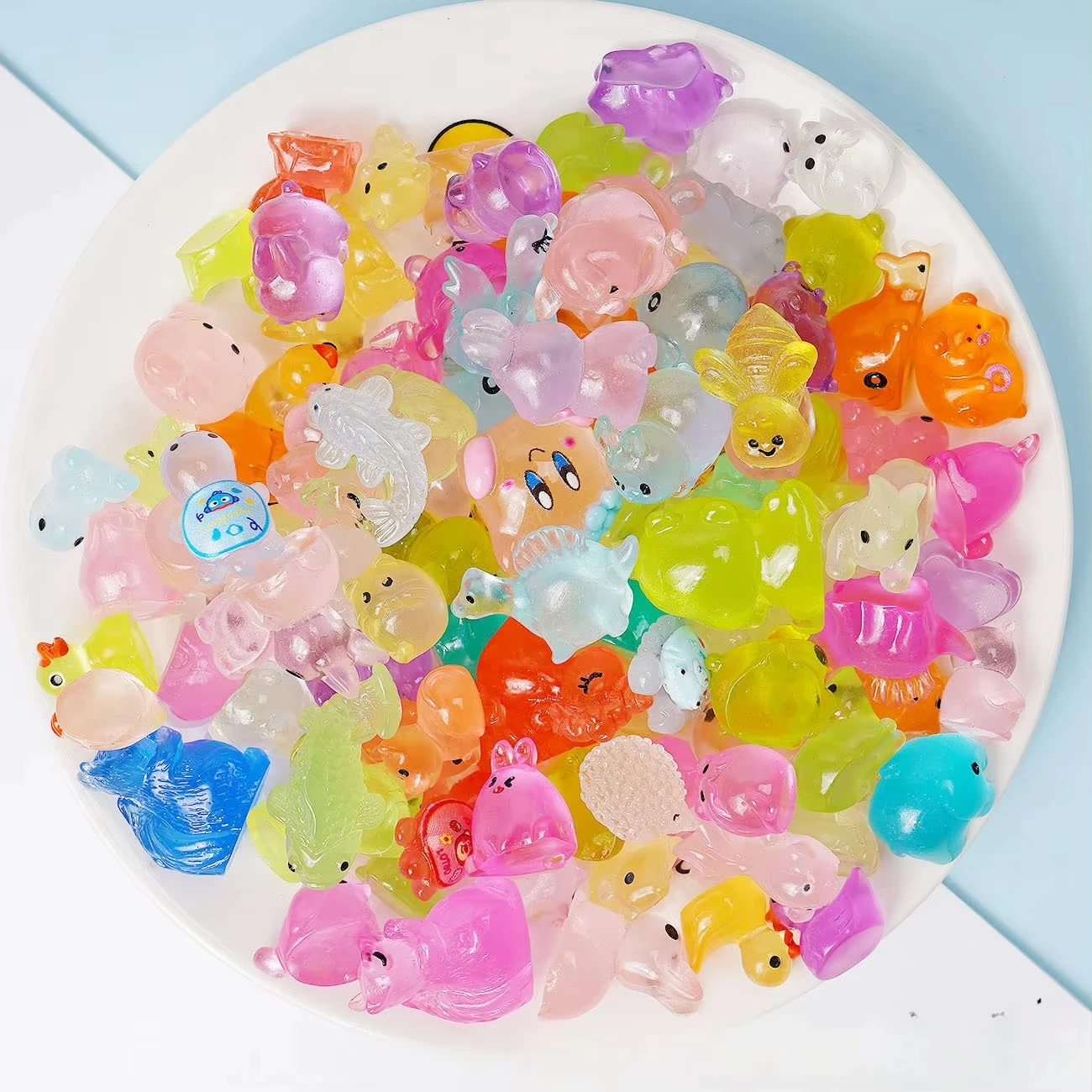 Creativity Luminous Mini Resin Animal Including Tiny Glowing Ducks Perfect For Decorating Fairy Gardens Aquariums And Dollhouses