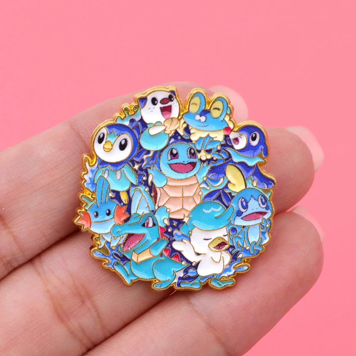 Cute Anime Genie Enamel Pins Cartoon Game Figures Brooch Lapel Pin Badge on Backpack Clothing Accessories Fashion Jewelry Gifts