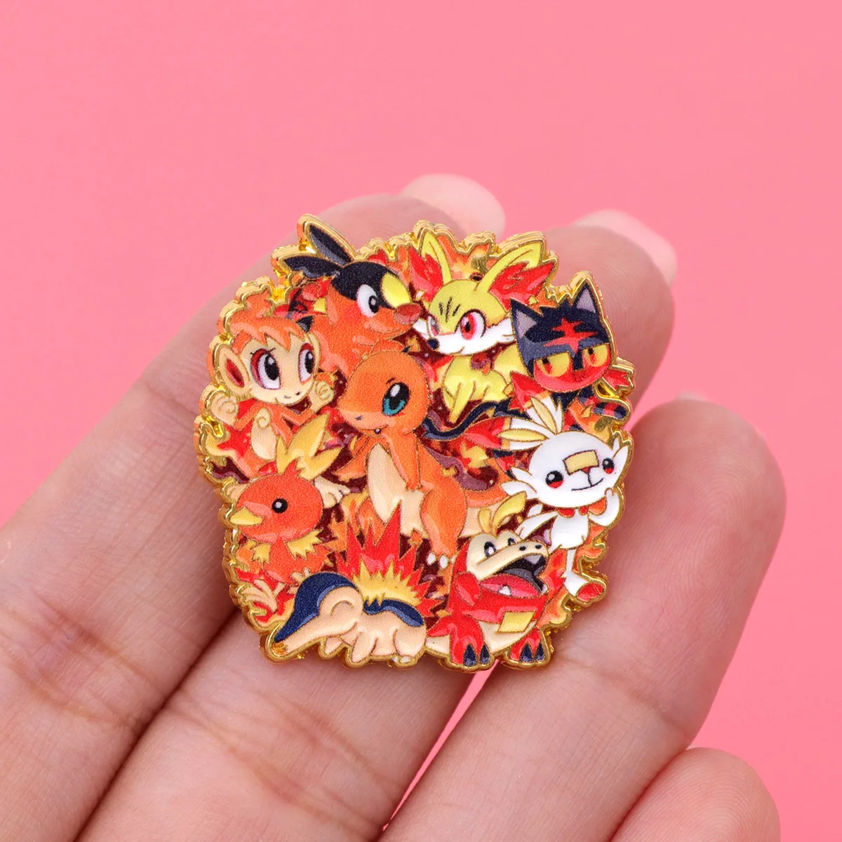 Cute Anime Genie Enamel Pins Cartoon Game Figures Brooch Lapel Pin Badge on Backpack Clothing Accessories Fashion Jewelry Gifts