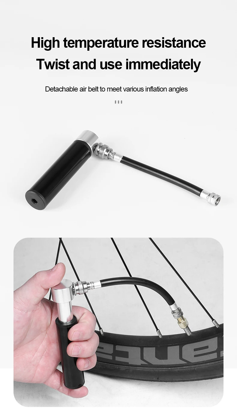 Mini Bike Pump Schrader Presta Valve MTB Road Cycling Pump Aluminum Alloy Bicycle Hand Air Pump Tire Inflator Cycling Equipment