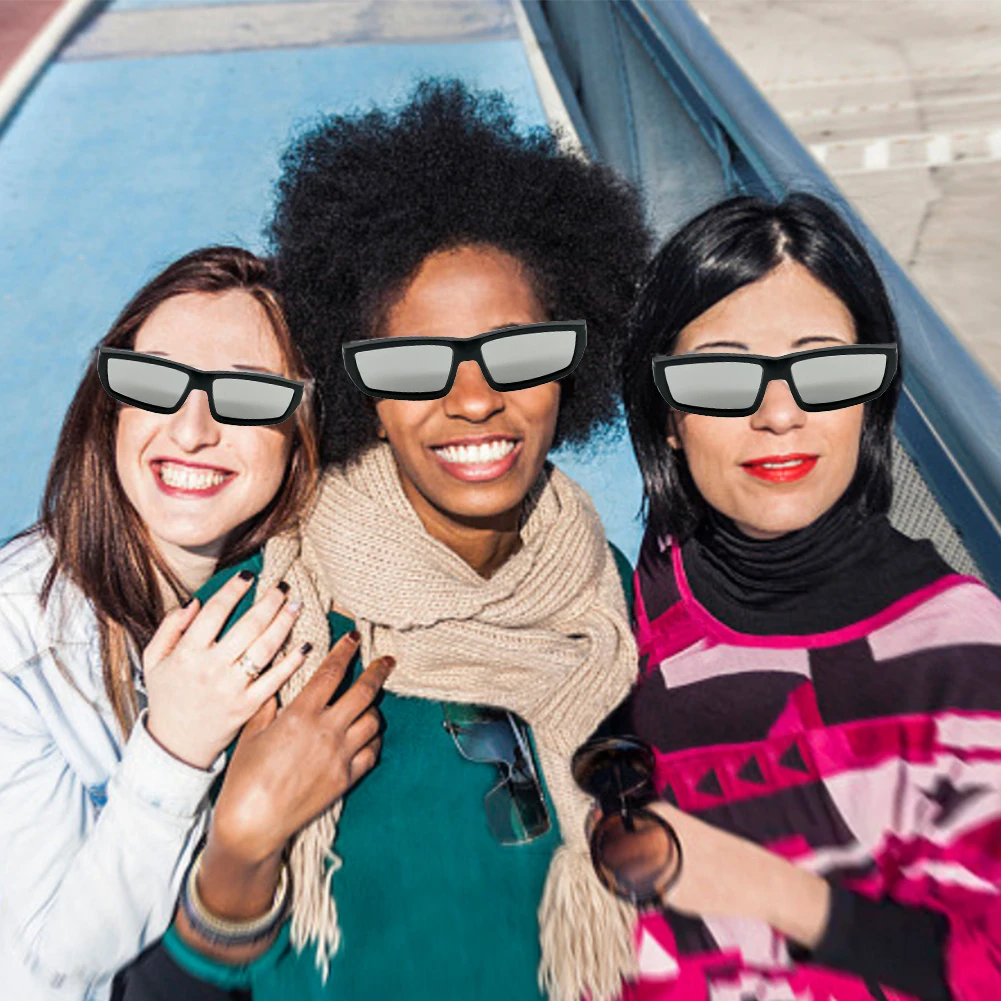 Safe Solar Eclipse Glasses Plastic Frame Professional Solar Viewer Shade For Direct Sun Observation Total Eclipse Eyewear