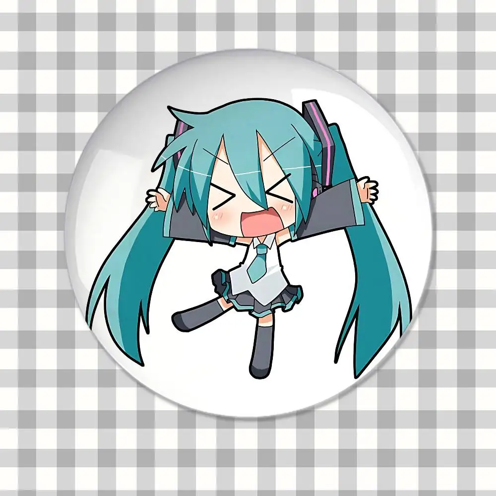 Cute Anime-H-hatsune-MikuS Kawaii Badge Pins For Friend, Backpack, Clothing, Collectible Accessories, Jewelry Gift