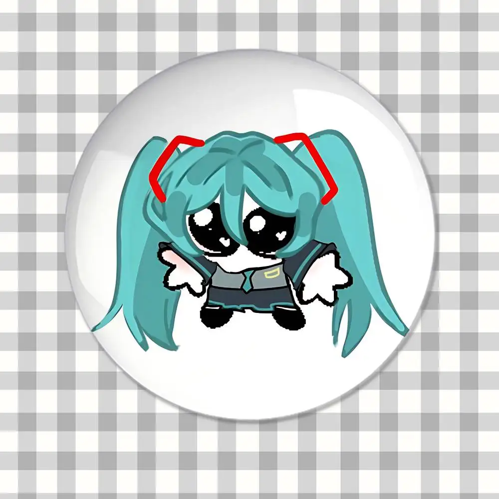 Cute Anime-H-hatsune-MikuS Kawaii Badge Pins For Friend, Backpack, Clothing, Collectible Accessories, Jewelry Gift