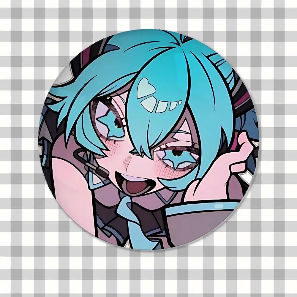 Cute Anime-H-hatsune-MikuS Kawaii Badge Pins For Friend, Backpack, Clothing, Collectible Accessories, Jewelry Gift