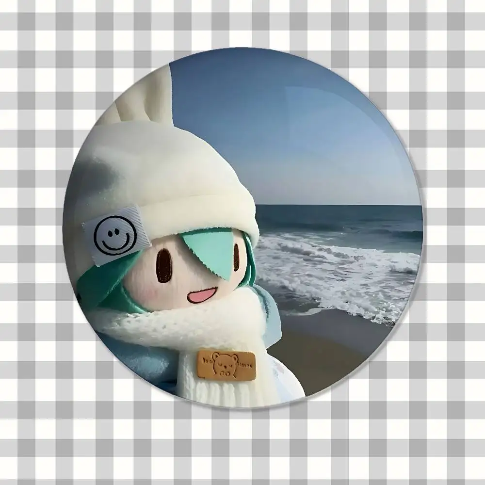 Cute Anime-H-hatsune-MikuS Kawaii Badge Pins For Friend, Backpack, Clothing, Collectible Accessories, Jewelry Gift