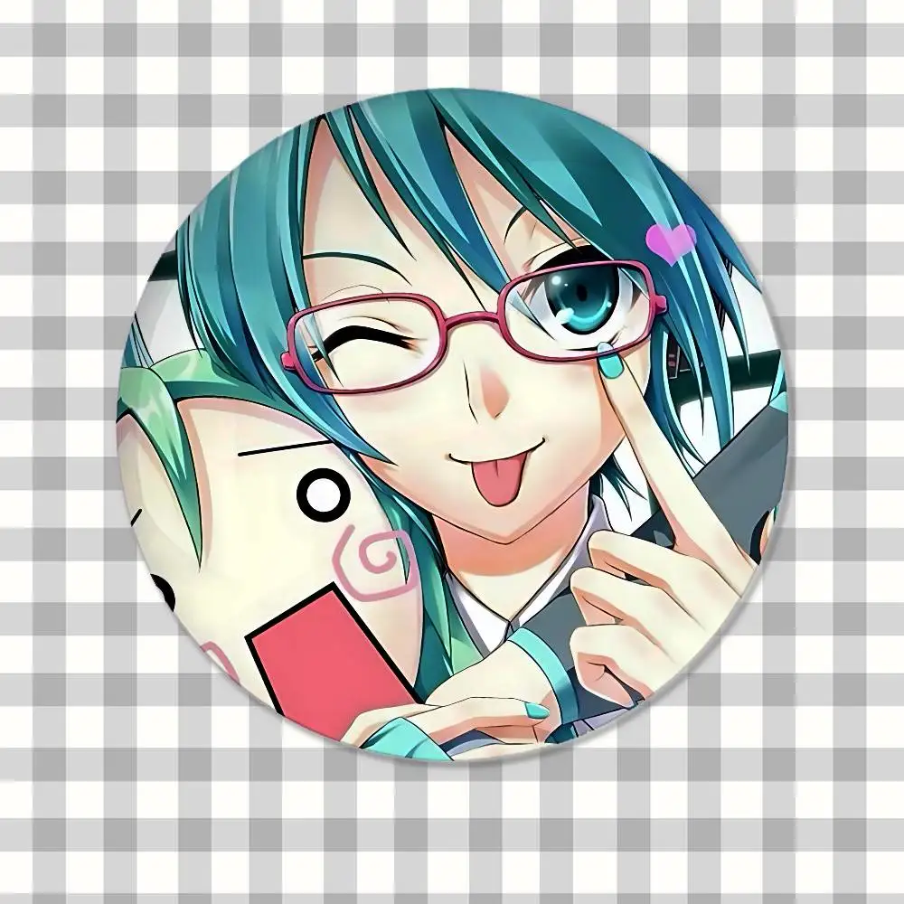 Cute Anime-H-hatsune-MikuS Kawaii Badge Pins For Friend, Backpack, Clothing, Collectible Accessories, Jewelry Gift