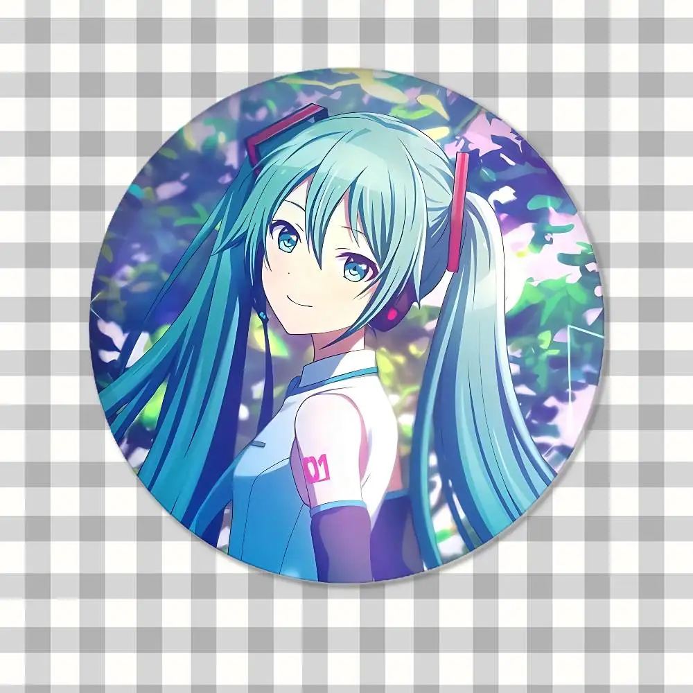 Cute Anime-H-hatsune-MikuS Kawaii Badge Pins For Friend, Backpack, Clothing, Collectible Accessories, Jewelry Gift