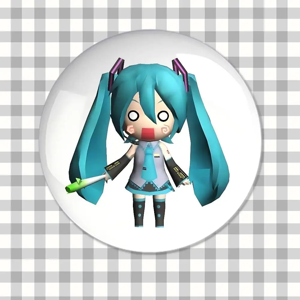 Cute Anime-H-hatsune-MikuS Kawaii Badge Pins For Friend, Backpack, Clothing, Collectible Accessories, Jewelry Gift