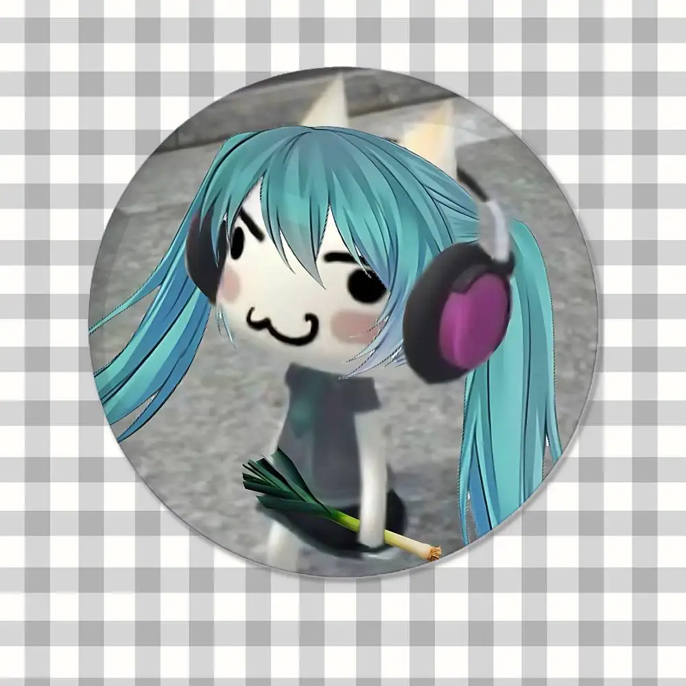Cute Anime-H-hatsune-MikuS Kawaii Badge Pins For Friend, Backpack, Clothing, Collectible Accessories, Jewelry Gift