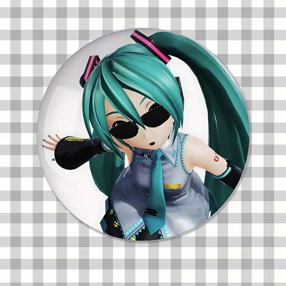 Cute Anime-H-hatsune-MikuS Kawaii Badge Pins For Friend, Backpack, Clothing, Collectible Accessories, Jewelry Gift