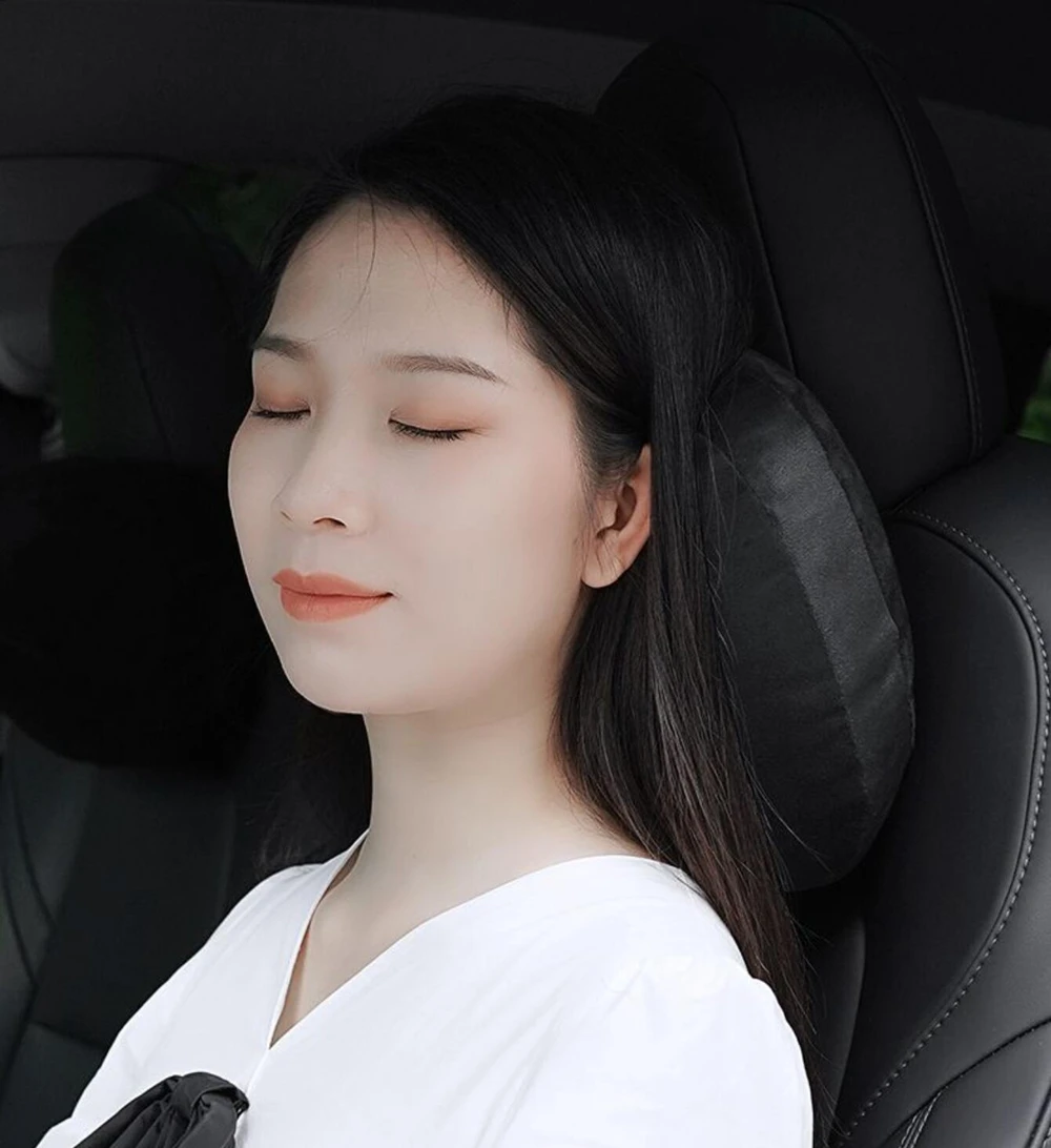 USVOTOV Uniquely Designed Headrest Pillow for Tesla Model 3 Y S X Neck Pillow Soft Car Neck Support Cushion Interior Accessories