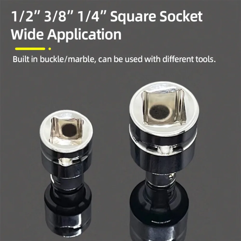 1/4" 3/8” 1/2” Square Drive To 1/4" Hex Shank Socket Adapter Converter Quick Change Bits Holder Repair Hand Tools Accessories