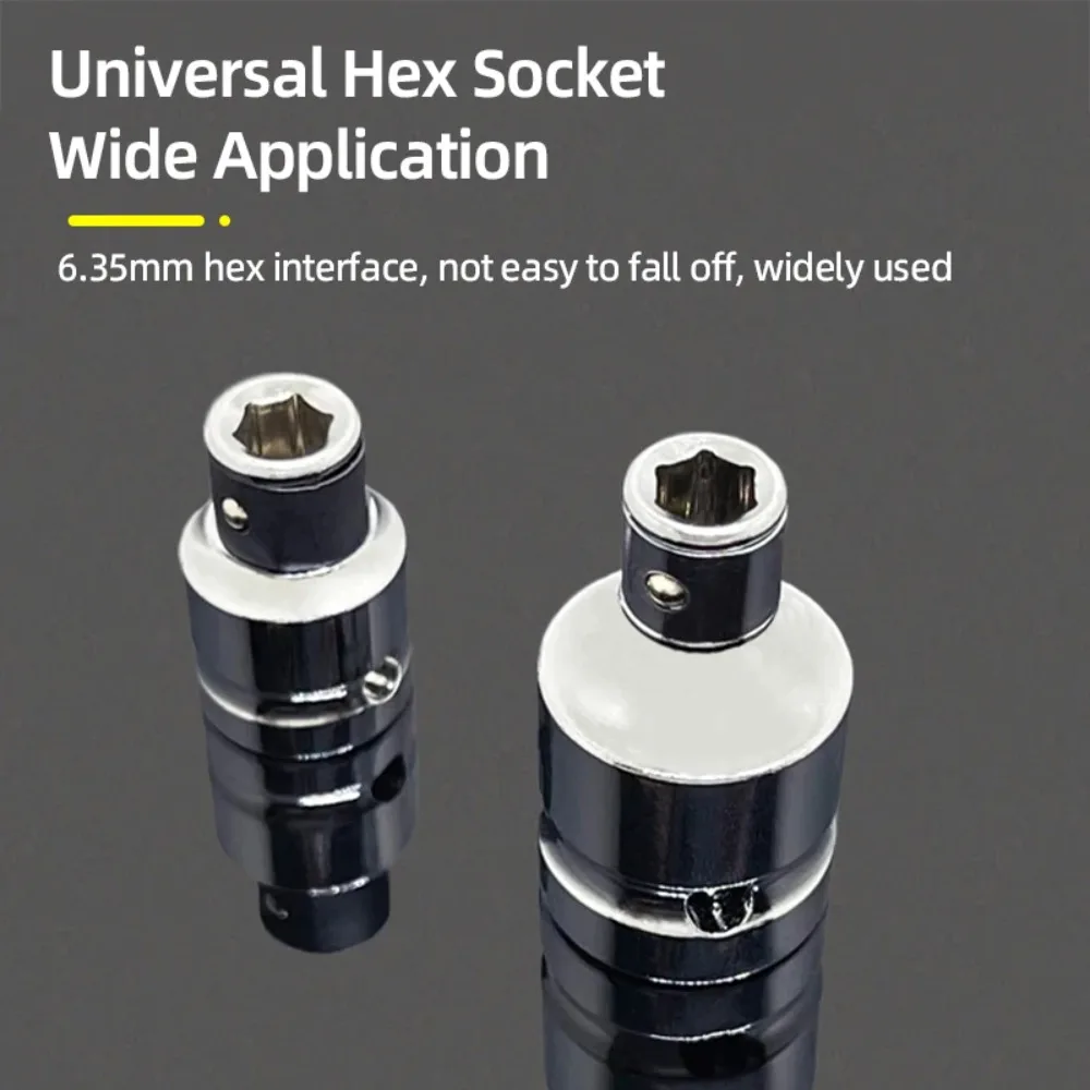 1/4" 3/8” 1/2” Square Drive To 1/4" Hex Shank Socket Adapter Converter Quick Change Bits Holder Repair Hand Tools Accessories