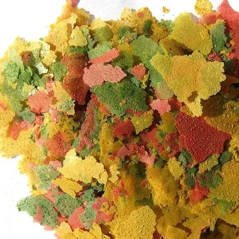 2026 100g/pack Tropical Ornamental Fish Thin Slice Food Aquarium Fish Feed Fish Seedling Fattening Food Family Fishing Accessory