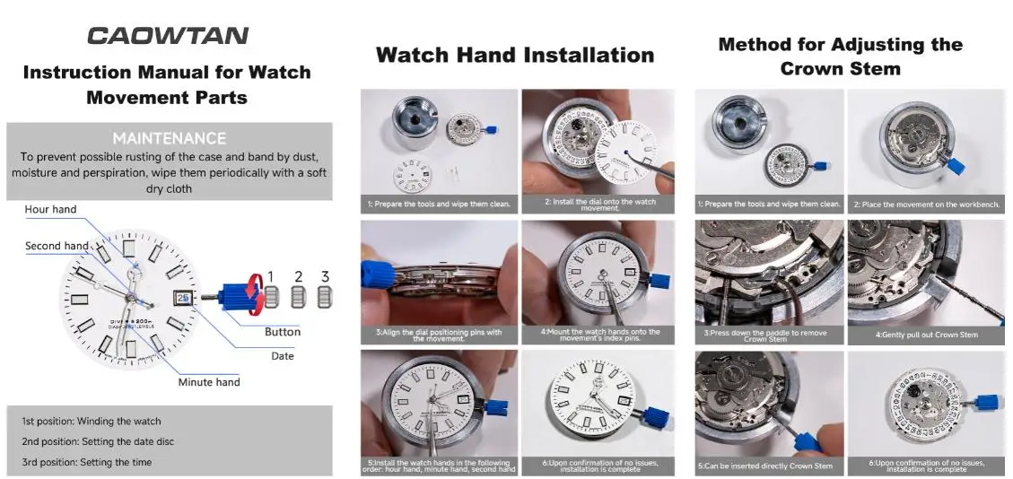 Japan Genuine NH35 Automatic Mechanical Movement High Accuracy 24 Jewels Mod Watch Replacement China NH35A Date at 3:00