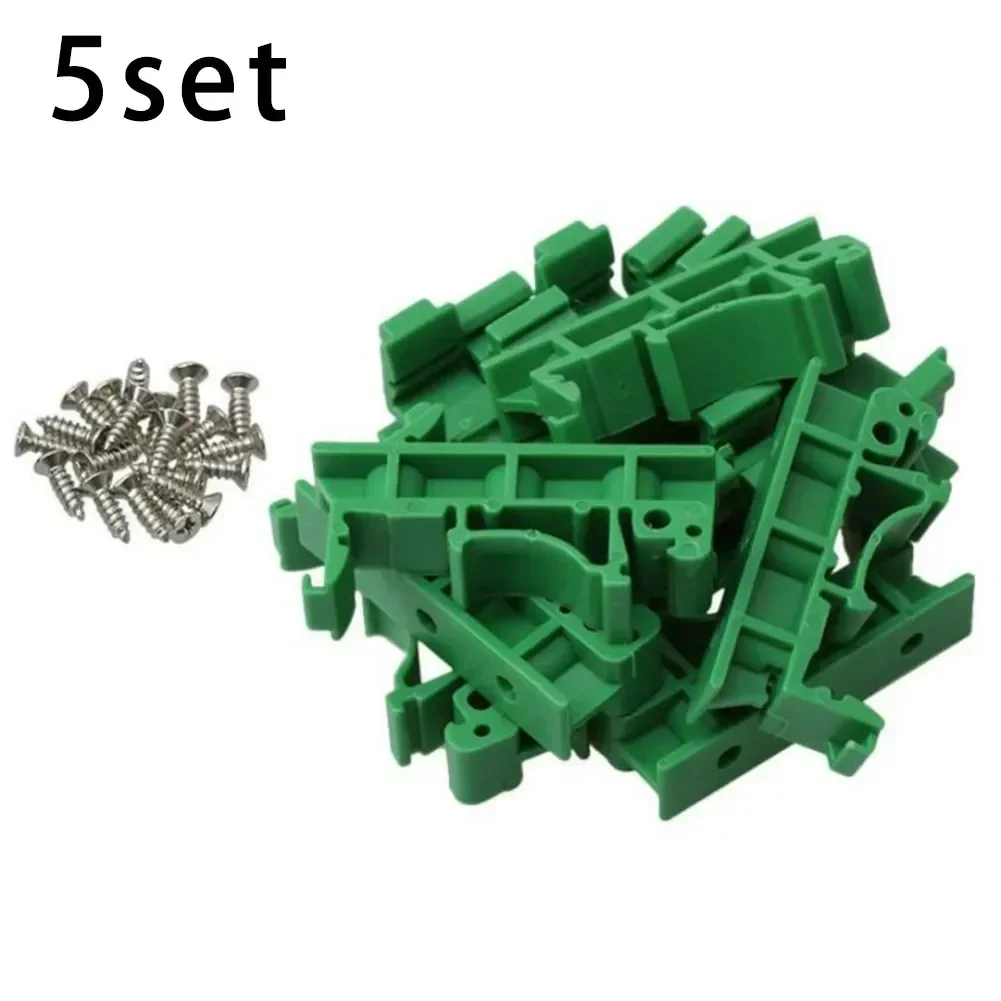10 Set DRG-01 PCB DIN 35 Rail Mounting Adapter Circuit Control Board Bracket Holder Industrial Electrical Equipment Accessory