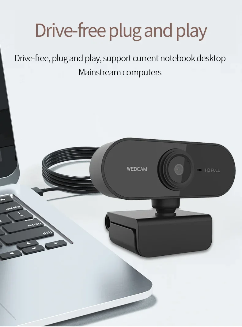 New Mini Web Camera PC Full HD With Microphone USB Plug Support Laptop Desktop Suitable For Video Calls Conference Live Work