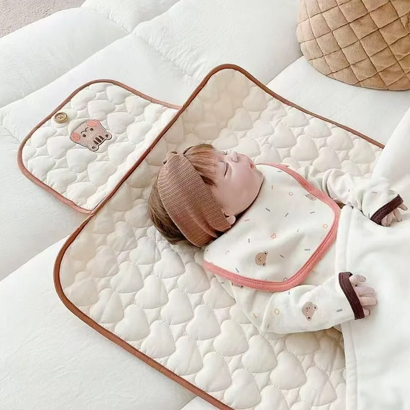 Foldable Portable Diaper Changing Pad Baby Infant Diaper Urine Mat for Newborn Simple Bedding Changing Cover Pad