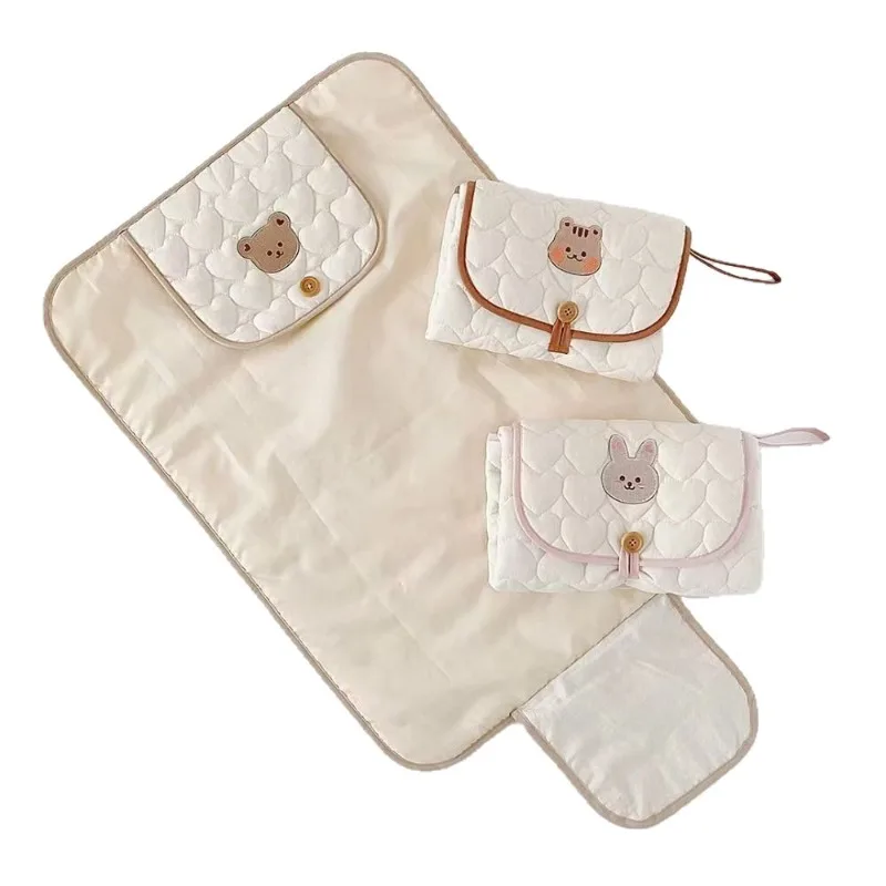 Foldable Portable Diaper Changing Pad Baby Infant Diaper Urine Mat for Newborn Simple Bedding Changing Cover Pad
