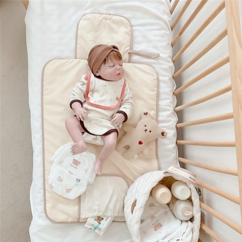 Foldable Portable Diaper Changing Pad Baby Infant Diaper Urine Mat for Newborn Simple Bedding Changing Cover Pad
