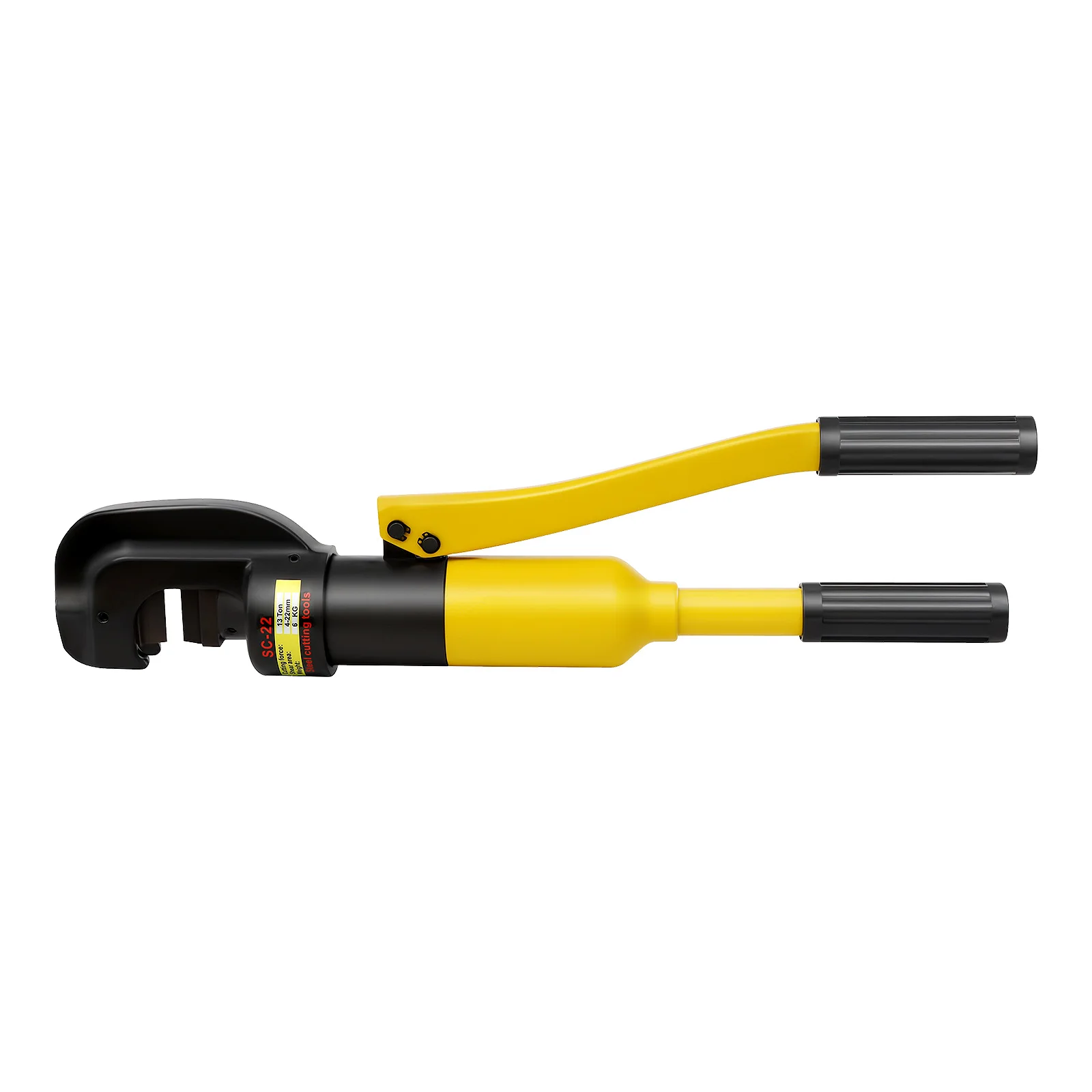 4-22mm Hydraulic Rebar Cutter Rebar Cutting Tool 13Ton/28660 Lbs C-Shaped Head for Easy Mold Change and Steel
