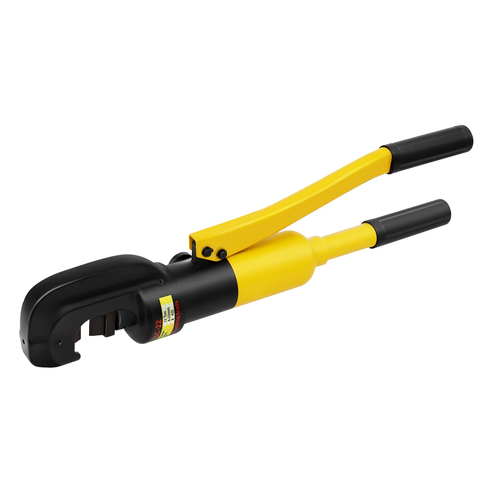 4-22mm Hydraulic Rebar Cutter Rebar Cutting Tool 13Ton/28660 Lbs C-Shaped Head for Easy Mold Change and Steel
