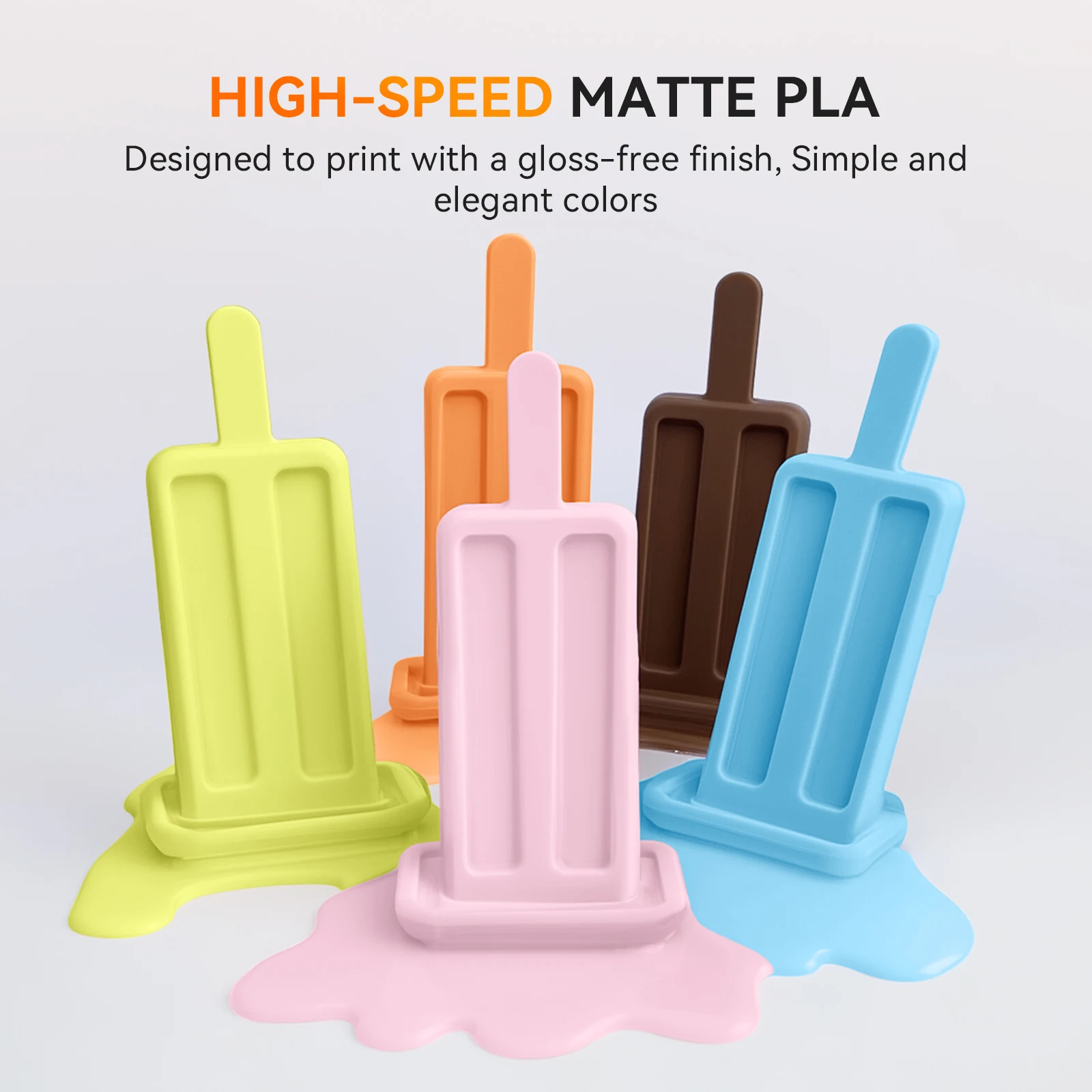 JAYO High Speed Matte PLA 10Rolls HSMPLA Multiple Colors Mixed Filament 175mm Non-toxic Bubble Free Suitable for 3D Printing