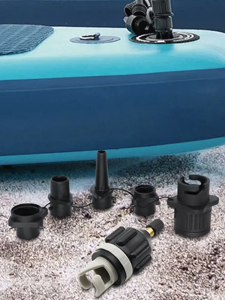 Air Valve Adaptor with Air Nozzles Inflatable Pump Adapter Air Valve Pump Connector for Inflatable Boat Stand-Up Paddleboard Bed