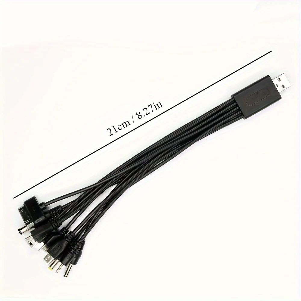 NNBILI 10 in 1 Universal Multi-Function USB Phone Charging Cable Multi-head Charging Cord For Samsung Nokia Phone Charger Cable