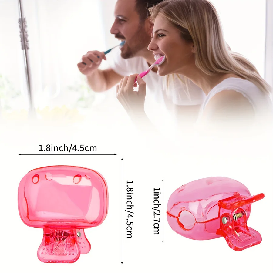 4PCS Portable Toothbrush Storage Clip Travel Essential Protective Cover - Durable Toothbrush Case for On-the-Go Hygiene