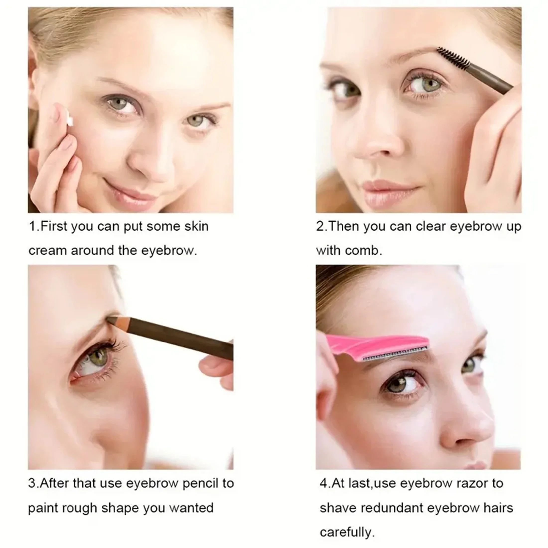 Wholesale 5/10/30/40pcs Razor for Trimmer and Women Eyebrow and Men Shaver with Hair Razor and Face Protective Cover, Safe Rap