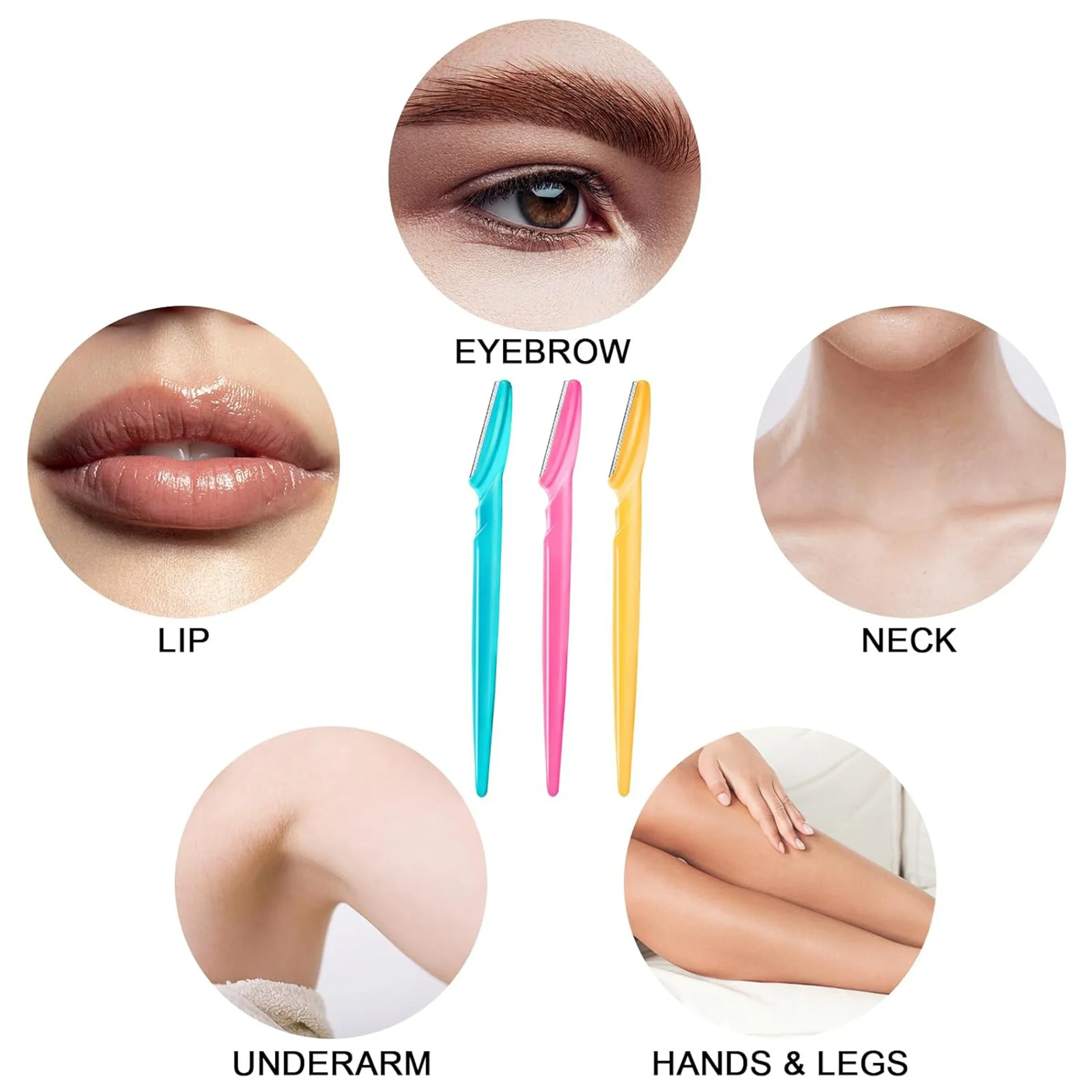Wholesale 5/10/30/40pcs Razor for Trimmer and Women Eyebrow and Men Shaver with Hair Razor and Face Protective Cover, Safe Rap