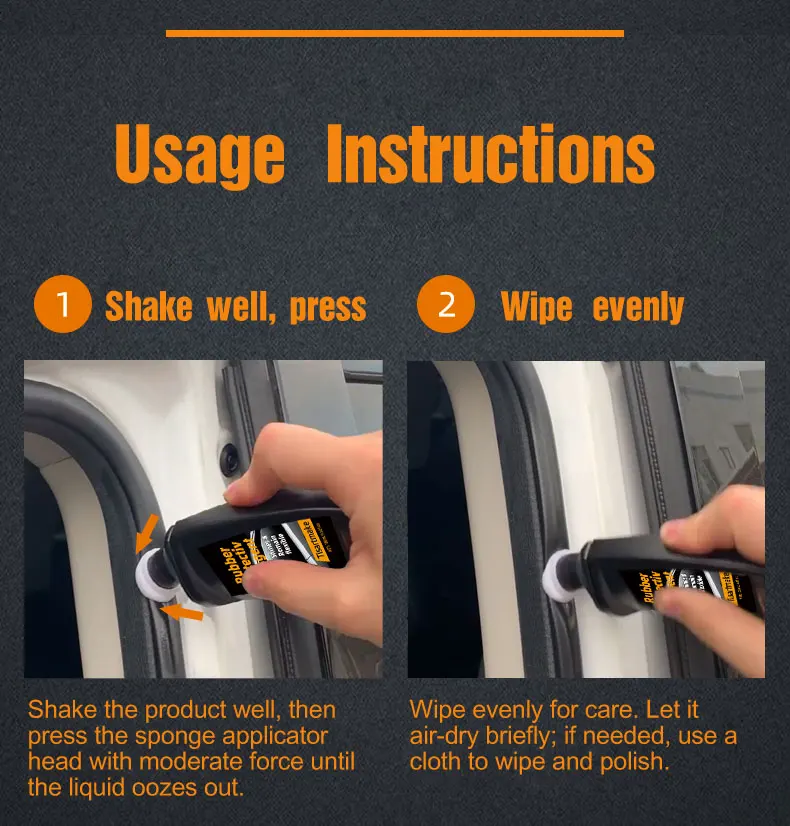 Rubber Seal Protectant | Rejuvenates Color & Flexibility, Prevents Sticking in Winter, Prolongs Rubber Seals on Doors & Windows