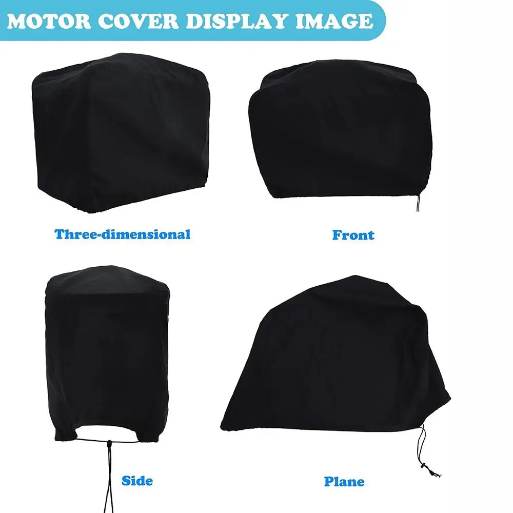 New 15-150HP Full Outboard Engine Cover Anti-scratch Sun Protection Motor Engine Boat Cover 210D Oxford Cloth Waterproof Cover