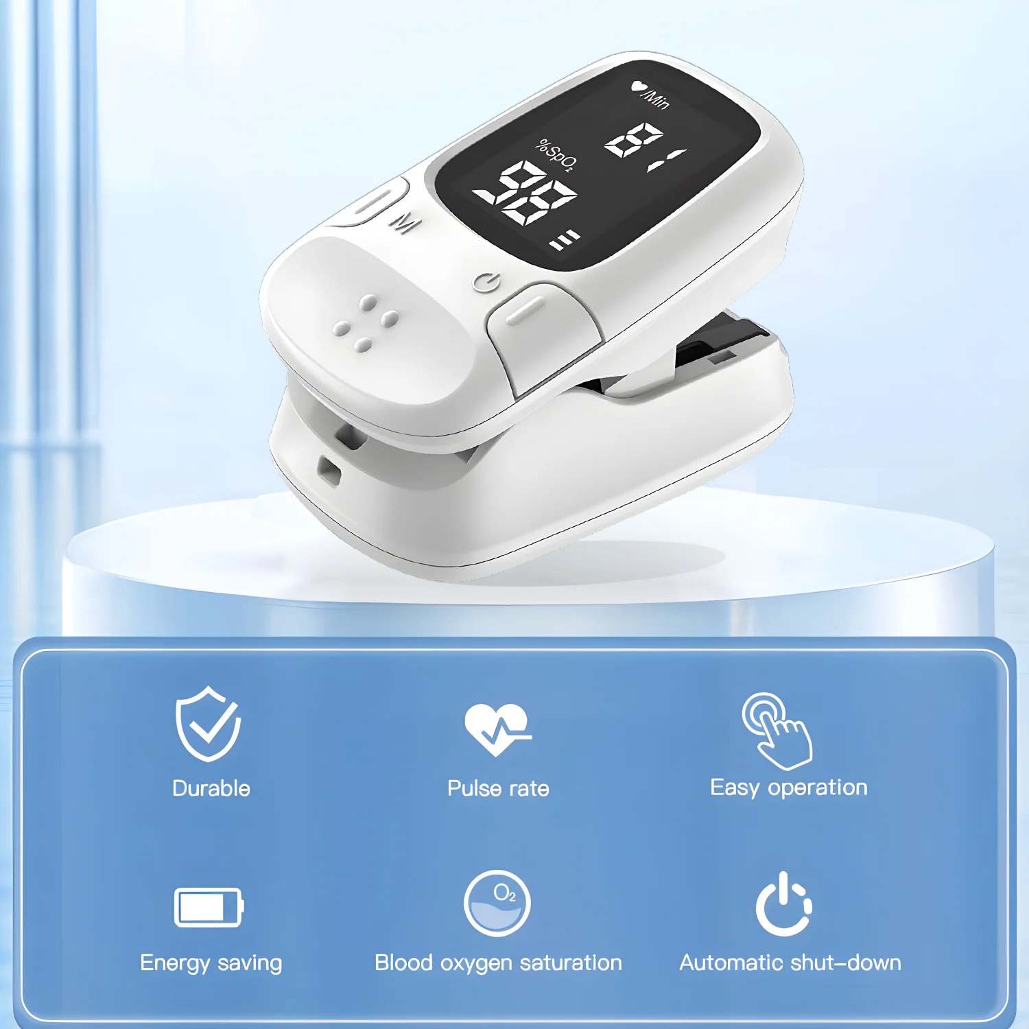 Health Portable Mini Finger Pulse Oximeter Blood Oxygen Saturation SpO2 Oximetro Oxymeter For Home
