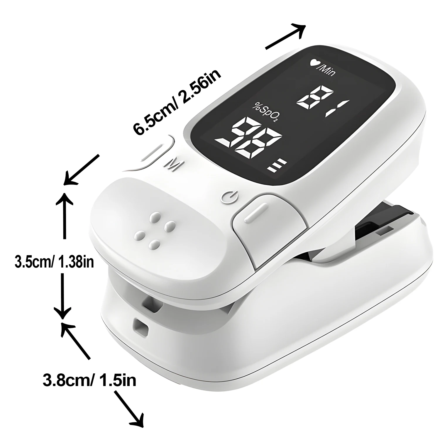 Health Portable Mini Finger Pulse Oximeter Blood Oxygen Saturation SpO2 Oximetro Oxymeter For Home