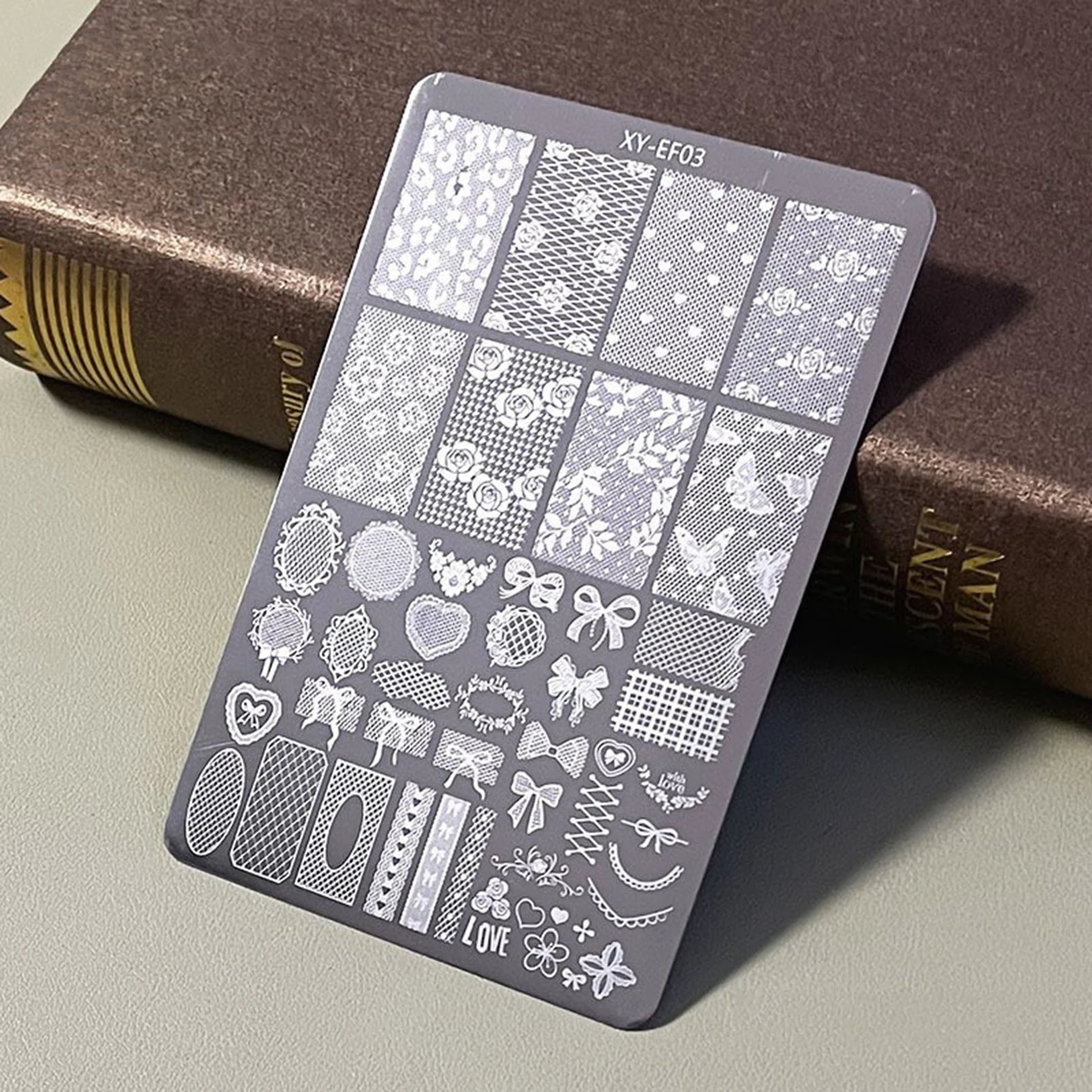 Manicure Nail Art Stamping Plate Stainless Steel Template DIY Manicure Tool with Creative Patterns